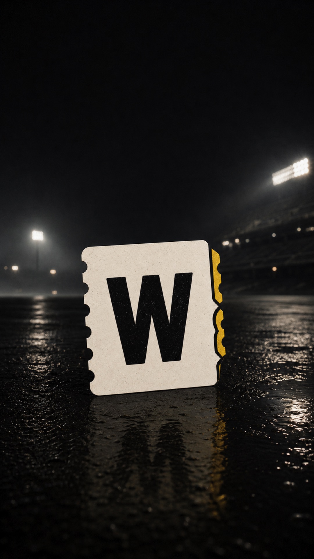 The Witnessed ticket mark beneath stadium lights
